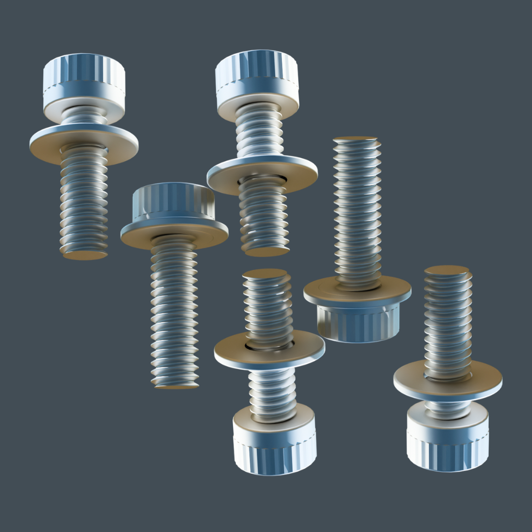 Hochwertige Edelstahl Mähteller Montageschrauben 6 Stück von Greengears3d
