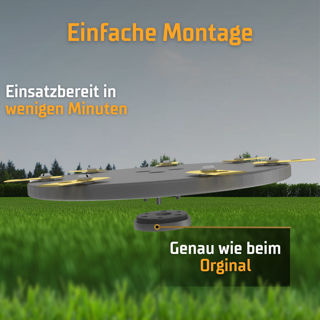 Mammotion Luba 2x 9er Messerscheiben für optimale Gartenpflege