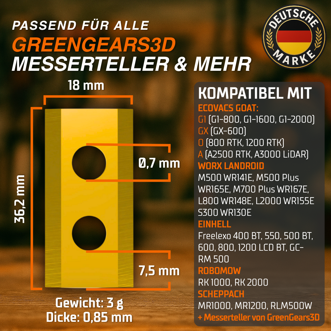 45x Mähroboter Klingen Set für die gesamte Saison 