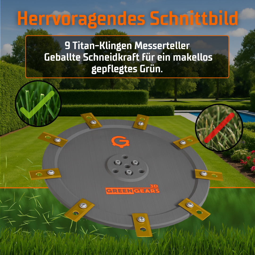 Ecovacs Goat Messerteller für ein makellos gepflegtes Schnittbild