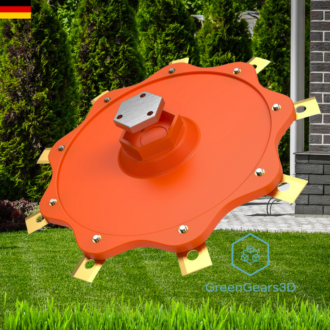 Ecovacs Goat Messerteller in Orange von Greengears3d