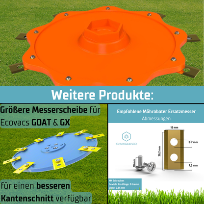 Ecovacs Messerteller zubehör 