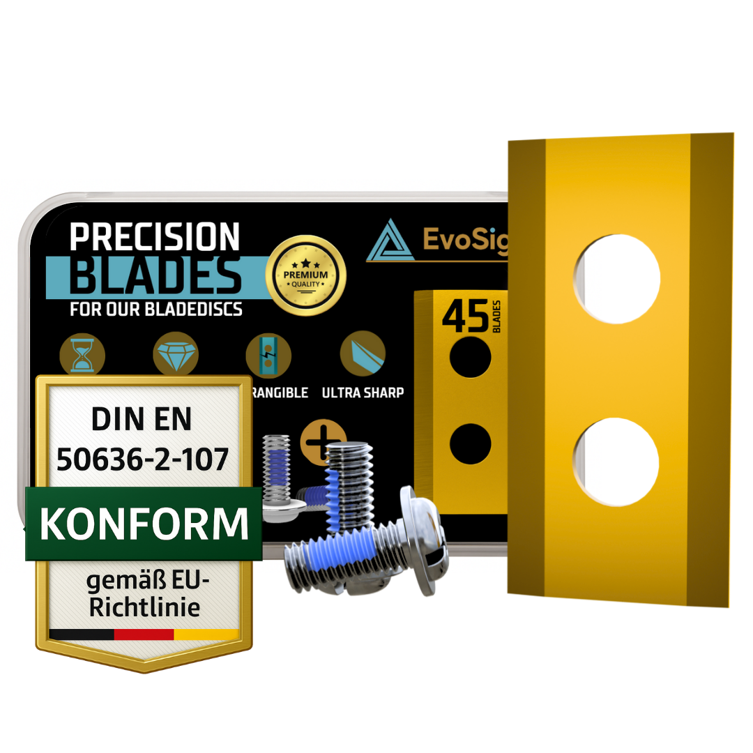 Titanbeschichtete Premium Klingen