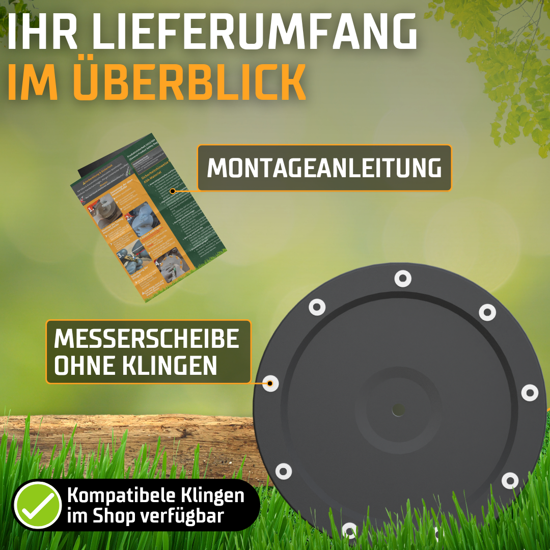 Honda Miimo HRM 9-Klingen EasyCut Tuning Messerteller - Mulching-Messerscheibe für maximale Schnittleistung