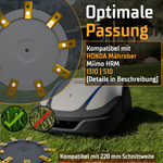 Honda Miimo HRM 9-Klingen EasyCut Tuning Messerteller - Mulching-Messerscheibe für maximale Schnittleistung