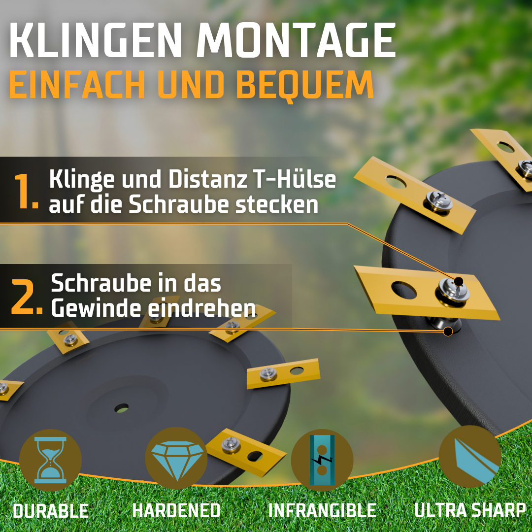 Honda Miimo HRM 9-Klingen EasyCut Tuning Messerteller - Mulching-Messerscheibe für maximale Schnittleistung