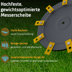 Honda Miimo HRM 9-Klingen EasyCut Tuning Messerteller - Mulching-Messerscheibe für maximale Schnittleistung