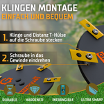 Kress 7-Klingen EasyCut Tuning Messerteller - Mulching-Messerscheibe für maximale Schnittleistung