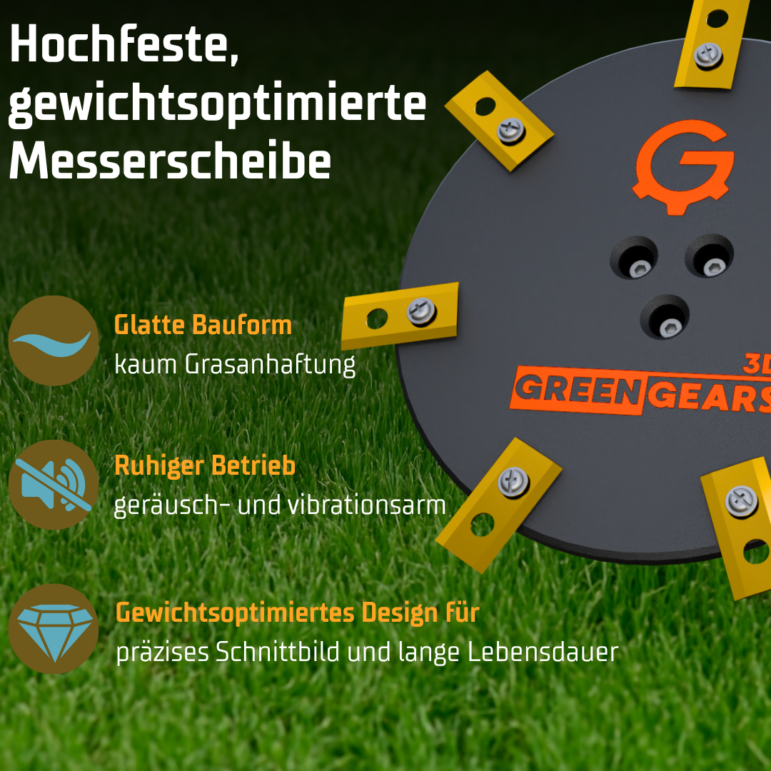 Kress 7-Klingen EasyCut Tuning Messerteller - Mulching-Messerscheibe für maximale Schnittleistung