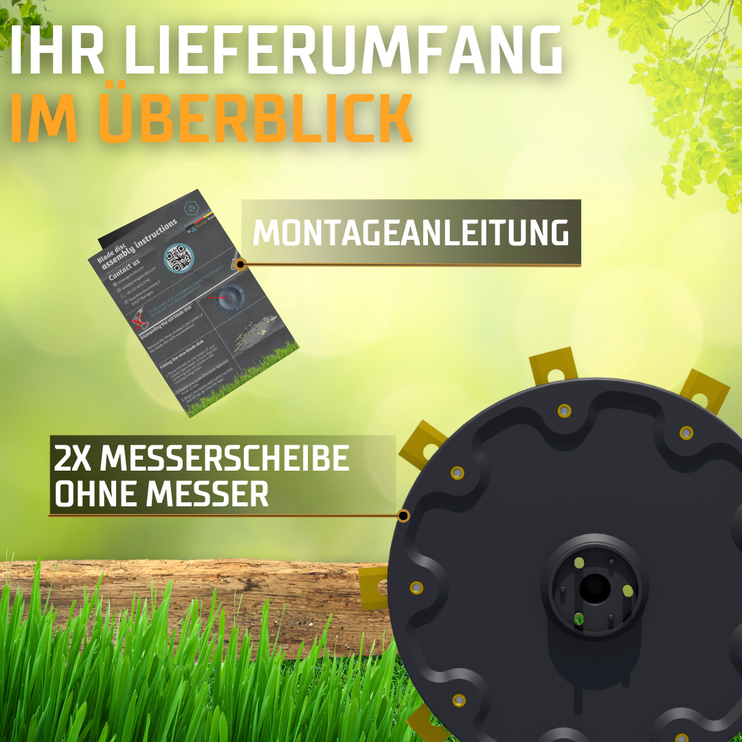 Luba 9er Messerteller mit T-Hülsen und Montageanleitung 