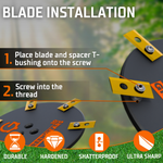 Mova LiDAX Ultra 9-Blade EasyCut Blade Disc – Easy blade installation
