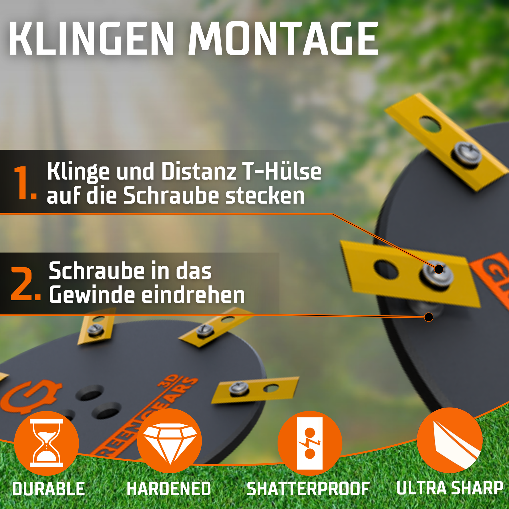 Mova LiDAX Ultra AWD 9-Klingen EasyCut Messerteller – Einfache Klingen-Montage