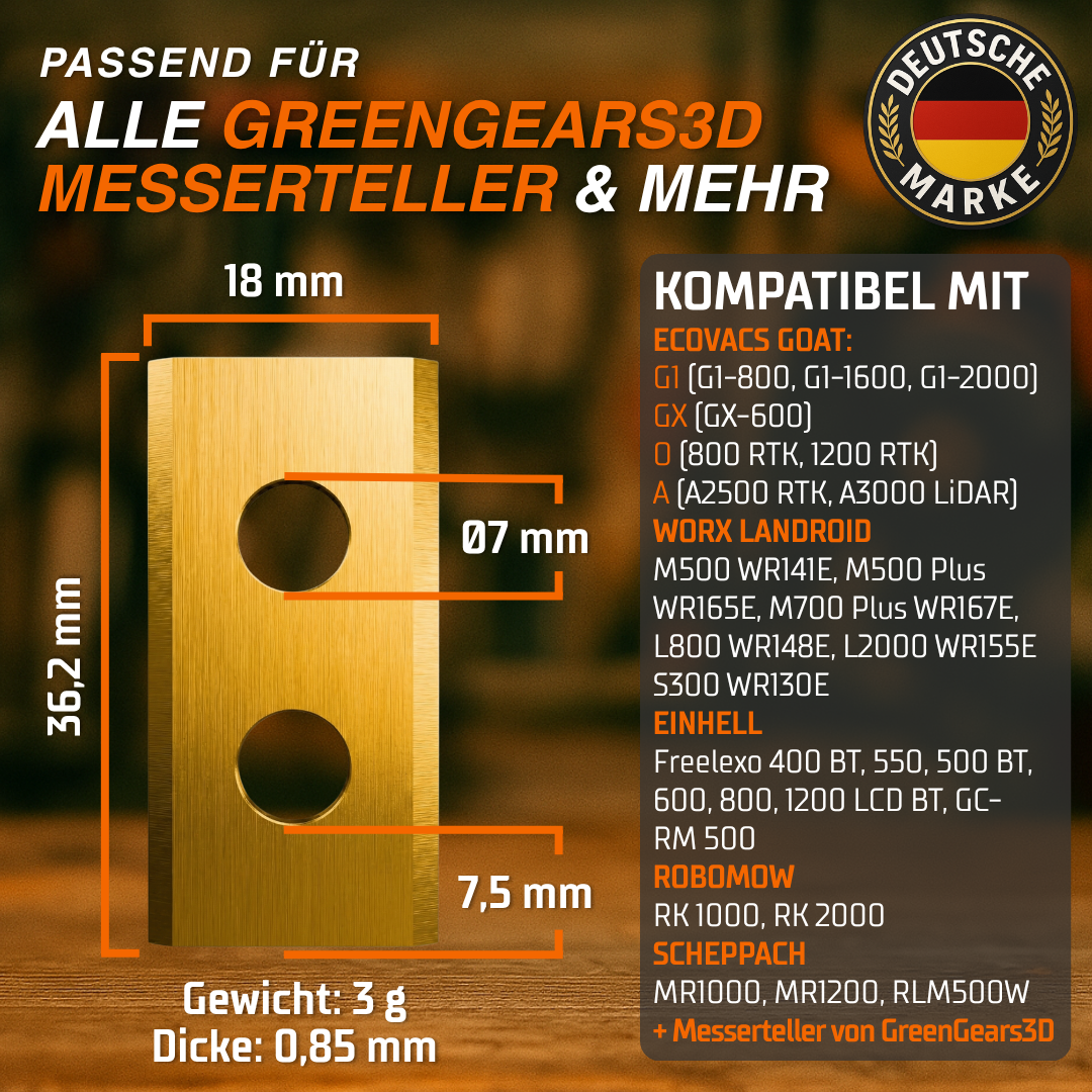 45x Mähroboter Klingen Set für die gesamte Saison 