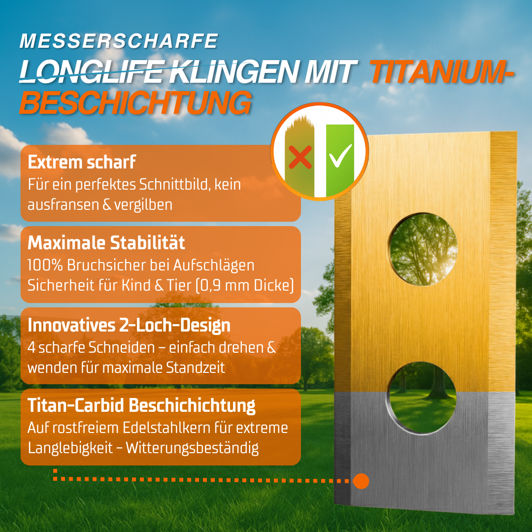 Worx Messer für ein langlebiges schönes Schnittbild