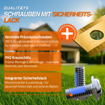 Longlife Mähroboter Klingen für Worx Landroid, mit Titanium Beschichtung 