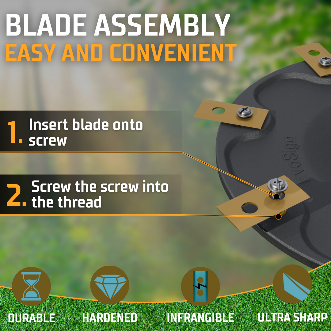 High-durability 7-Blade mower blade disc for ECOVACS GOAT O500, O800 RTK, O1200 RTK & GX-600 robotic lawn mowers