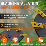 Sunseeker V1 - Ultra-Sharp Longlife Blades