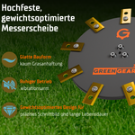 Worx Vision Cloud AWD Messerscheibe für deinen Traumrasen, Maximiert das Mulchen 