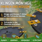 AL-KO & SOLO Robolinho 9-Klingen EasyCut Tuning Messerteller - Mulching-Messerscheibe für maximale Schnittleistung
