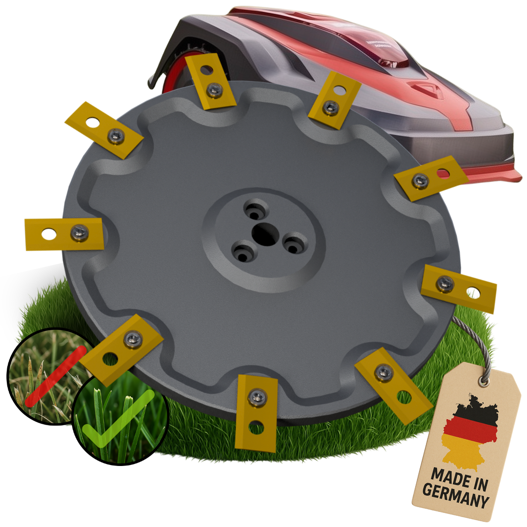 AL-KO & SOLO Robolinho 9-Klingen EasyCut Tuning Messerteller - Mulching-Messerscheibe für maximale Schnittleistung