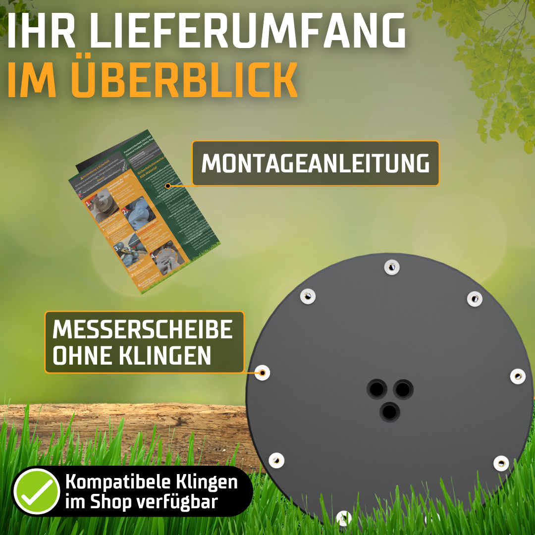 Cramer RM 9-Klingen EasyCut Tuning Messerteller - Mulching-Messerscheibe für maximale Schnittleistung