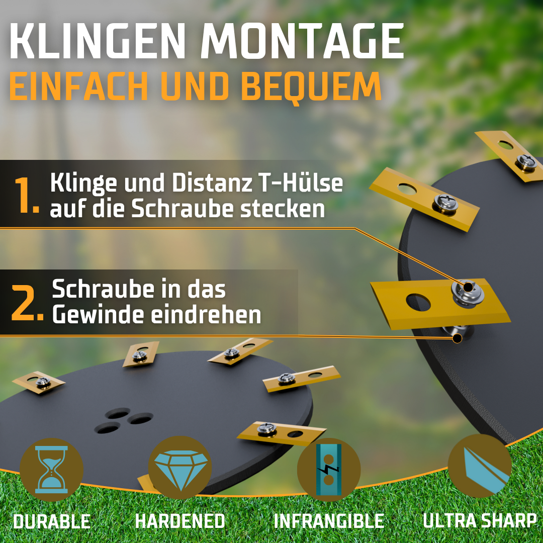 Cramer RM 9-Klingen EasyCut Tuning Messerteller - Mulching-Messerscheibe für maximale Schnittleistung