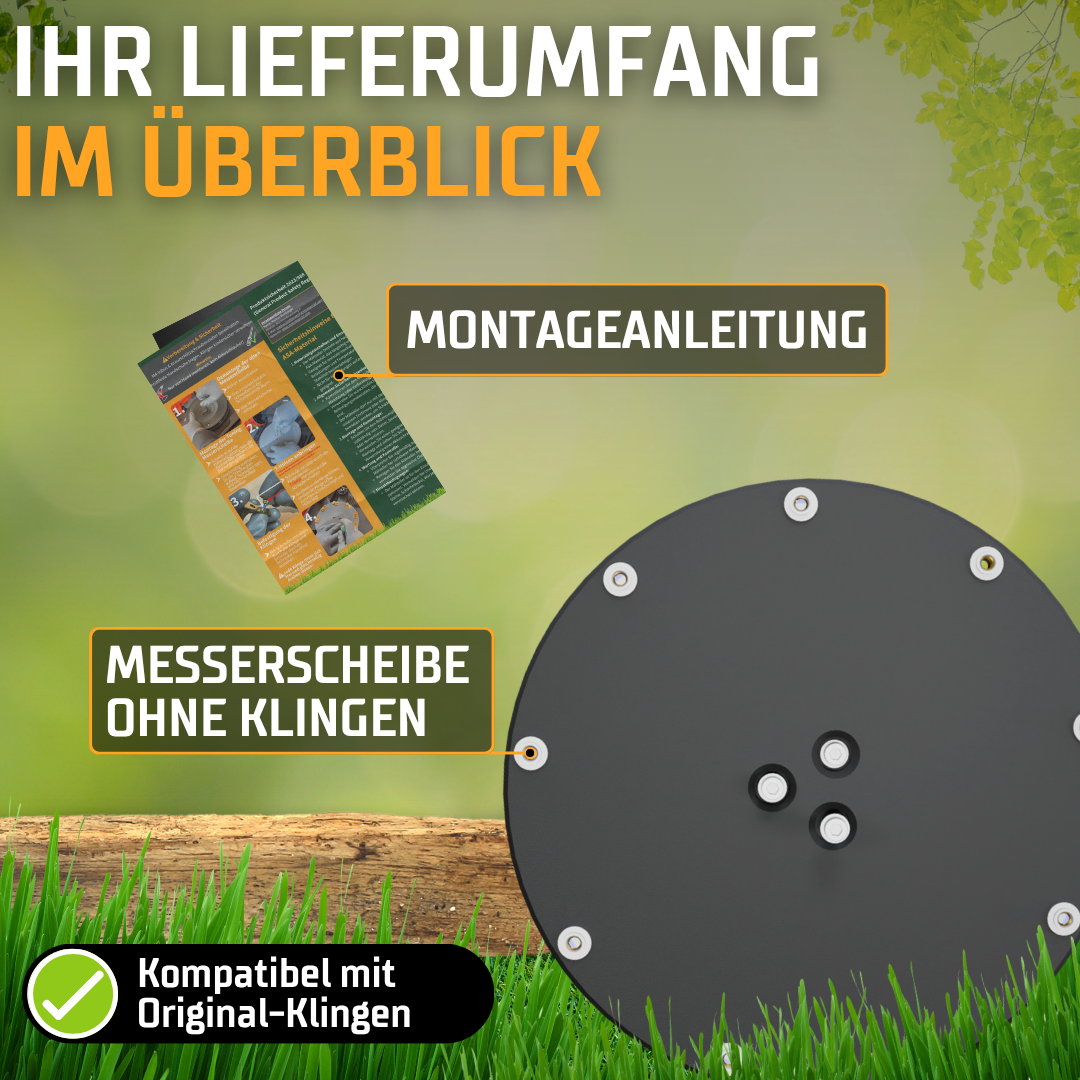 XL 9-Klingen Tuning-Messerteller für Mova Roboticmower 600 & 1000