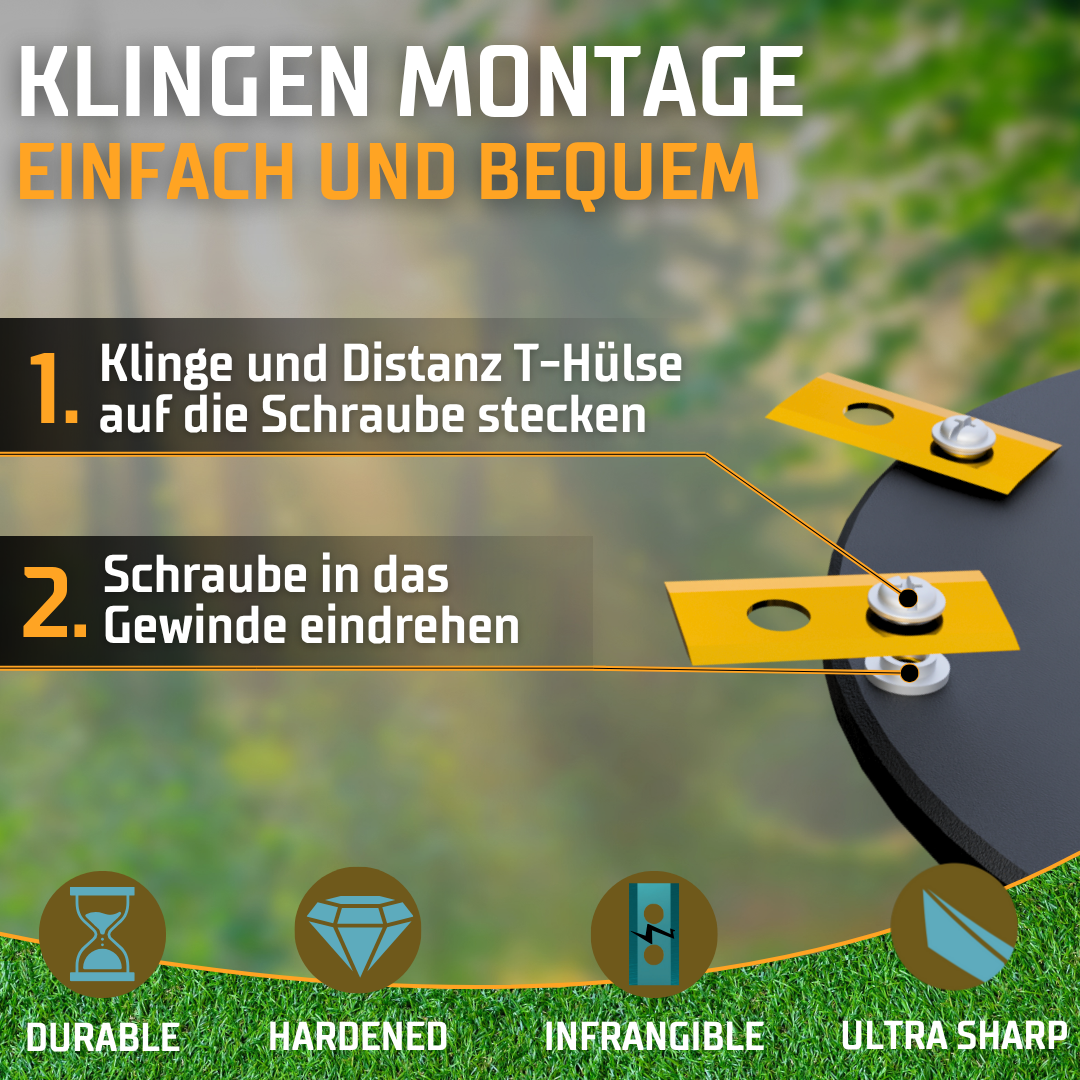 XL 9-Klingen Tuning-Messerteller für Mova Roboticmower 600 & 1000