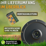 XXL EasyCut 9er Messerteller für eufy Mähroboter – mehr Schnittfläche für E15, E18, TerraMow V- & S-Serie