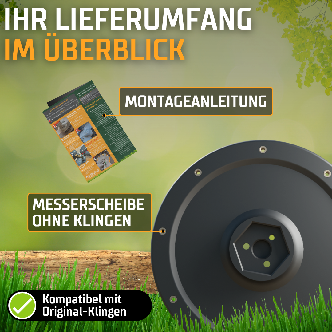 XXL EasyCut 9er Messerteller für eufy Mähroboter – mehr Schnittfläche für E15, E18, TerraMow V- & S-Serie