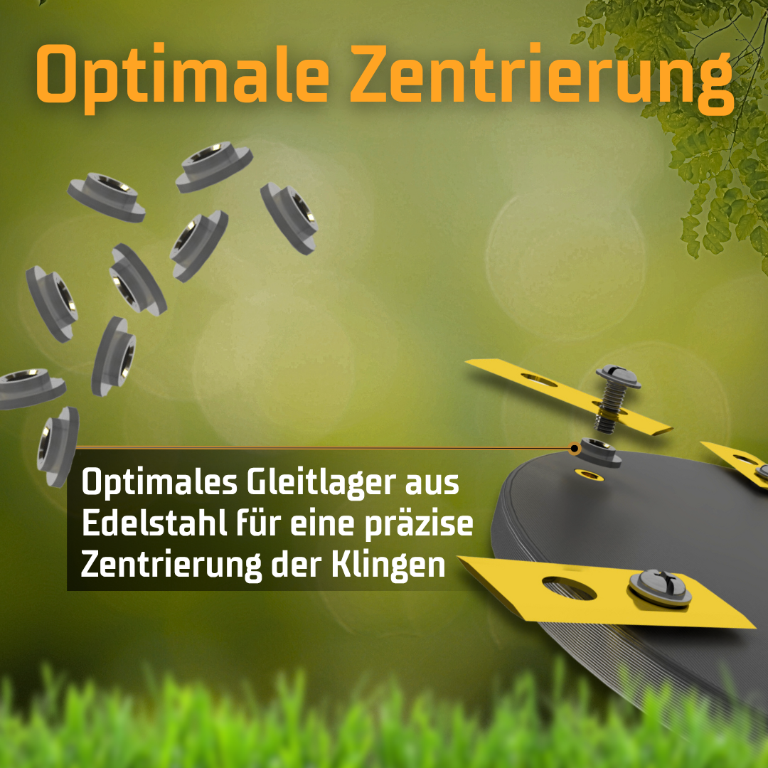 XXL EasyCut 9er Messerteller für eufy Mähroboter – mehr Schnittfläche für E15, E18, TerraMow V- & S-Serie