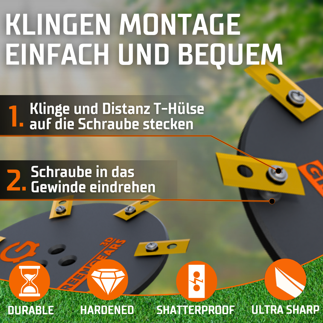 MOVA ViAX 250 - 600 9-Klingen EasyCut Messerteller – Einfache Klingen-Montage