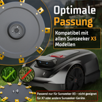 Sunseeker X3 9-blade EasyCut XL blade disc - 220 mm